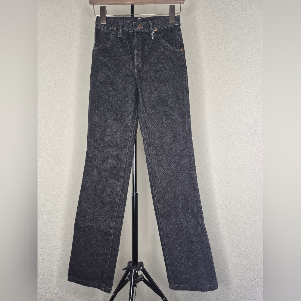 Wrangler Women's Dark Gray Straight Leg Jeans